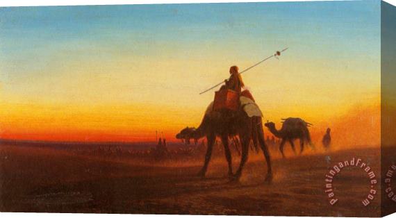 Charles Theodore Frere Caravanne Au Couchesol Stretched Canvas Print / Canvas Art