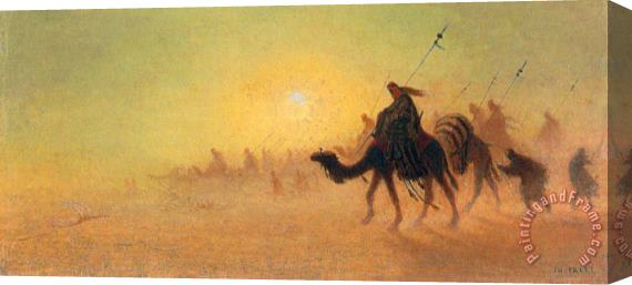 Charles Theodore Frere Crossing The Desert Stretched Canvas Painting / Canvas Art