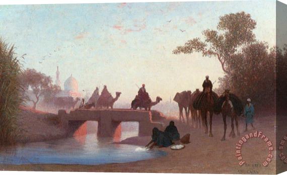 Charles Theodore Frere Environs Du Caire Stretched Canvas Print / Canvas Art