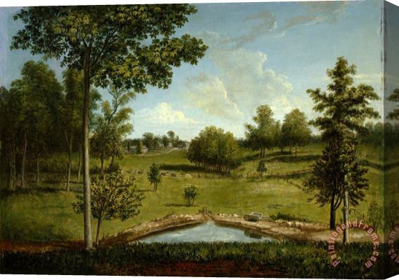 Charles Willson Peale Landscape Looking Toward Sellers Hall From Mill Bank Stretched Canvas Painting / Canvas Art