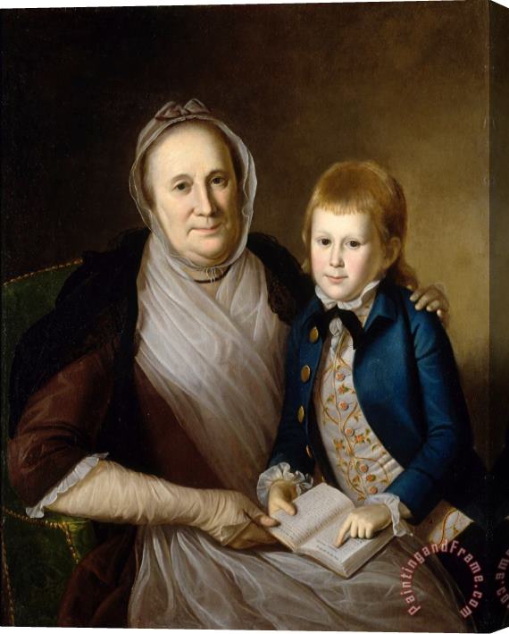 Charles Willson Peale Mrs. James Smith And Grandson Stretched Canvas Print / Canvas Art