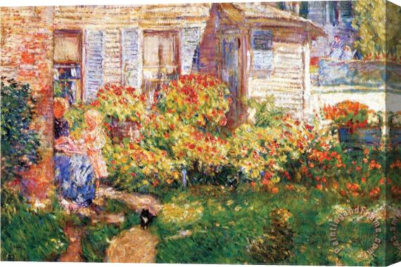 Childe Hassam A Fishing Hut in Gloucester Stretched Canvas Painting / Canvas Art