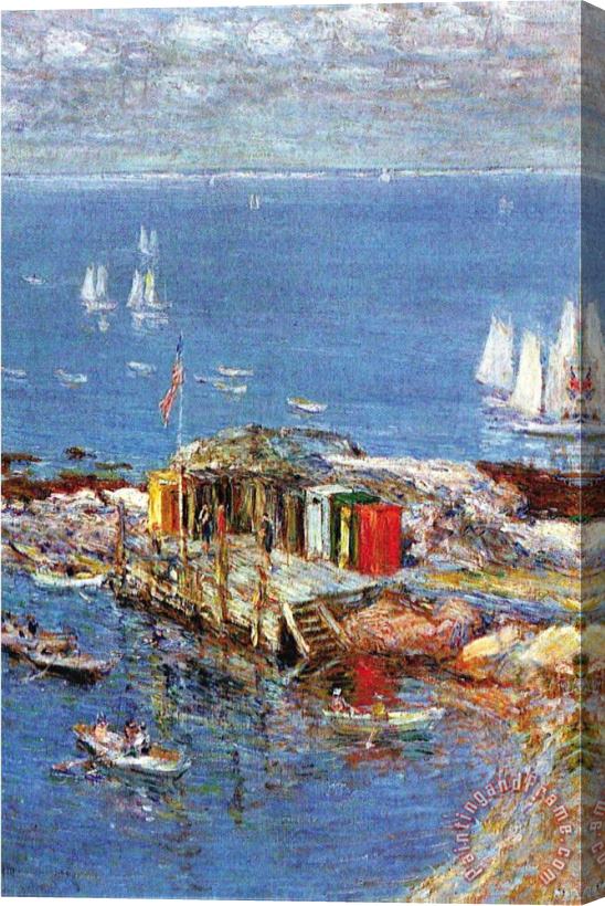 Childe Hassam Afternoon in August Stretched Canvas Painting / Canvas Art