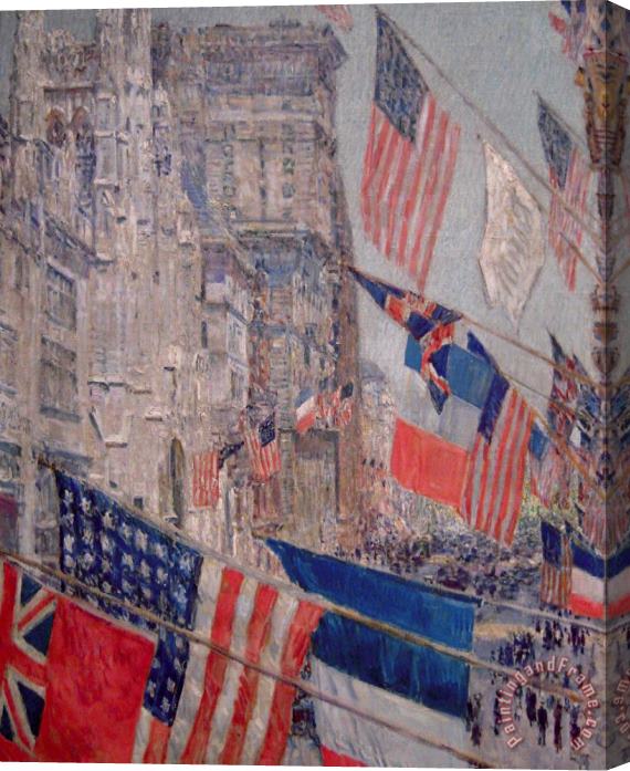 Childe Hassam Allies Day, May 1917 Stretched Canvas Print / Canvas Art