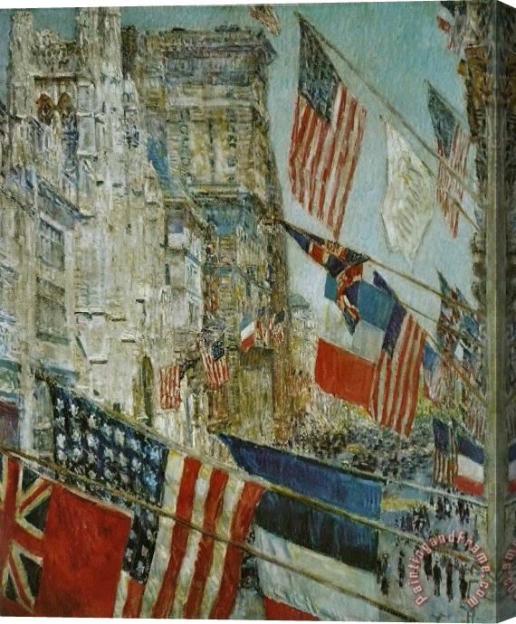 Childe Hassam Allies Day, May 1917 Stretched Canvas Print / Canvas Art
