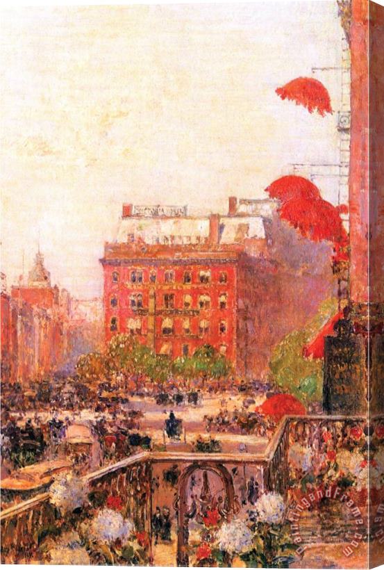 Childe Hassam Broadway And Fifth Avenue Stretched Canvas Painting / Canvas Art