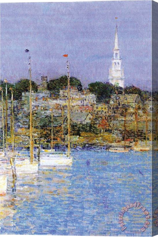 Childe Hassam Cat Boats Newport Stretched Canvas Print / Canvas Art