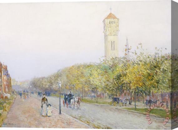 Childe Hassam Commonwealth Avenue, Boston Stretched Canvas Painting / Canvas Art