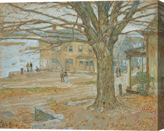 Childe Hassam Cos Cob in November Stretched Canvas Print / Canvas Art
