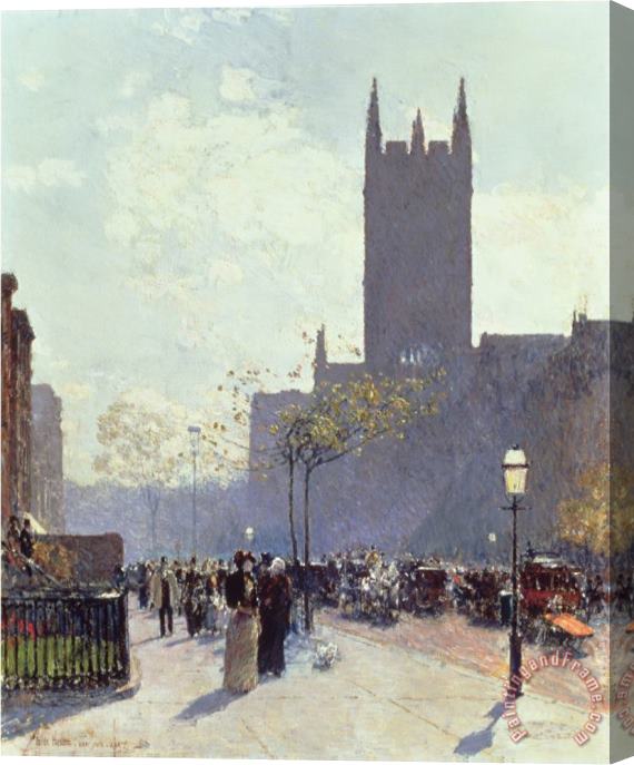 Childe Hassam Lower Fifth Avenue 1890 Stretched Canvas Print / Canvas Art