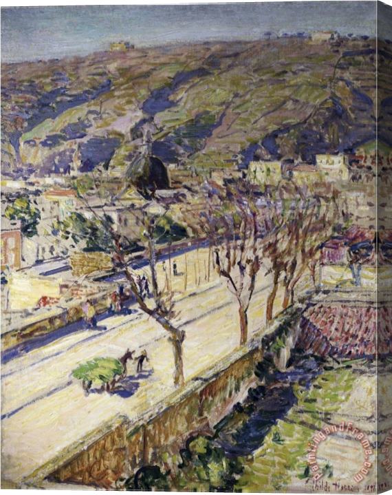 Childe Hassam Posillipo Italy Stretched Canvas Print / Canvas Art