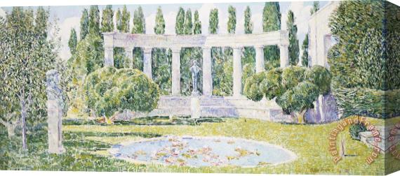 Childe Hassam The Bartlett Gardens Stretched Canvas Painting / Canvas Art