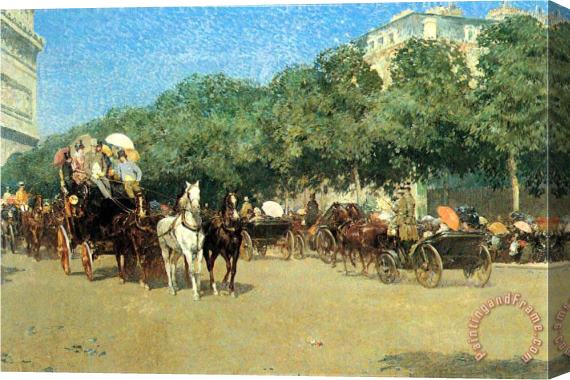 Childe Hassam The Day of The Grand Prize 1 Stretched Canvas Print / Canvas Art