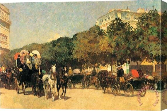 Childe Hassam The Day of The Grand Prize 2 Stretched Canvas Print / Canvas Art
