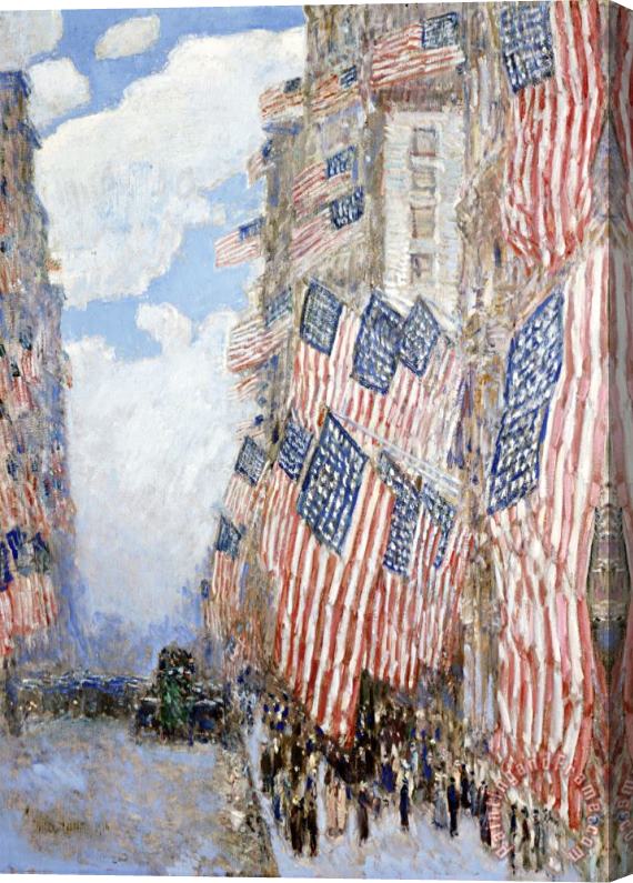 Childe Hassam The Fourth of July 1916 Stretched Canvas Print / Canvas Art