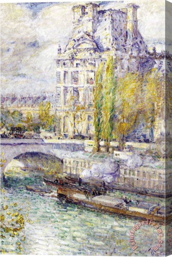 Childe Hassam The Louvre on Port Royal Stretched Canvas Print / Canvas Art