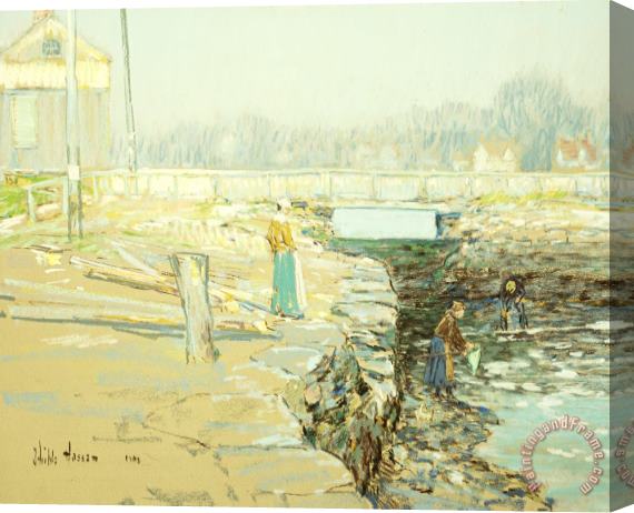 Childe Hassam The Mill Dam Cos Cob Stretched Canvas Painting / Canvas Art