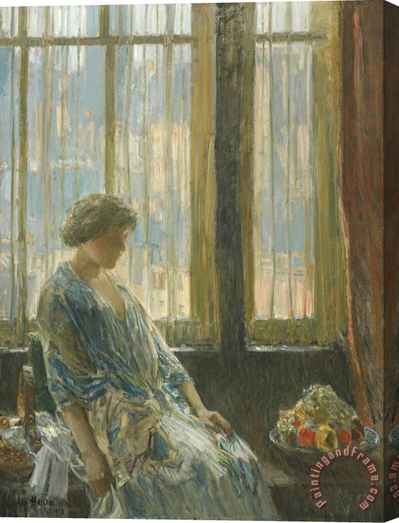 Childe Hassam The New York Window Stretched Canvas Print / Canvas Art