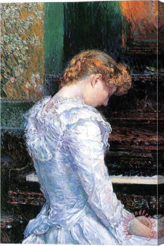 Childe Hassam The Sonata Stretched Canvas Painting / Canvas Art