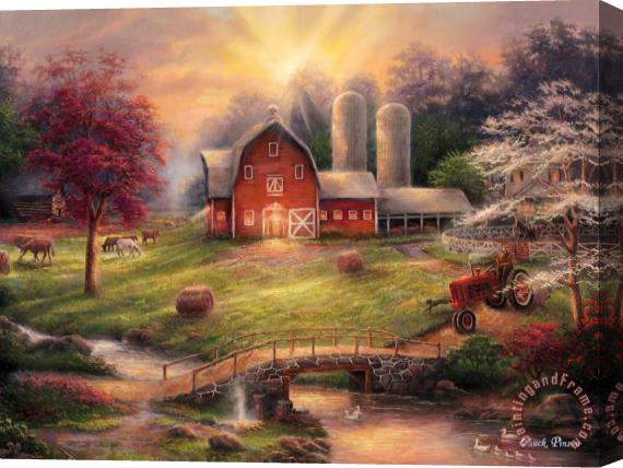 Chuck Pinson Anticipation Of The Day Ahead Stretched Canvas Painting / Canvas Art