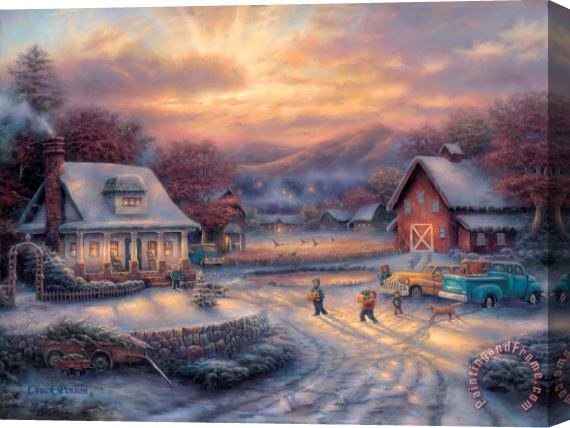 Chuck Pinson Country Holidays Stretched Canvas Painting / Canvas Art