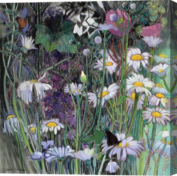 Claire Spencer The White Garden Stretched Canvas Painting / Canvas Art