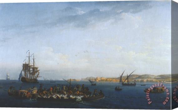 Claude Joseph Vernet View of The Gulf of Bandol Fishing for Tuna Stretched Canvas Print / Canvas Art