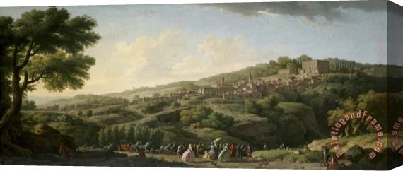 Claude Joseph Vernet Villa at Caprarola Stretched Canvas Print / Canvas Art