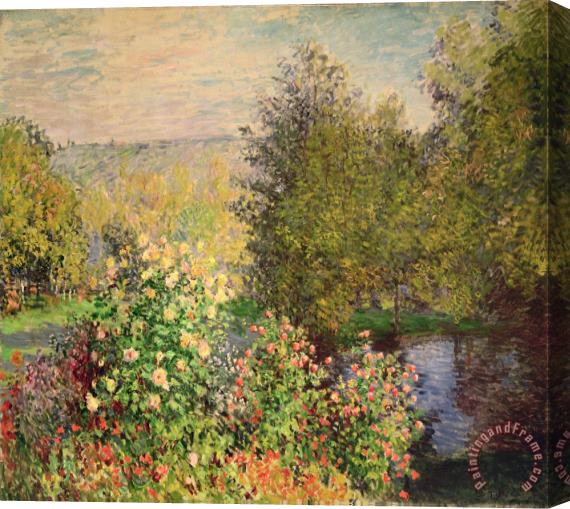 Claude Monet A Corner of the Garden at Montgeron Stretched Canvas Print / Canvas Art