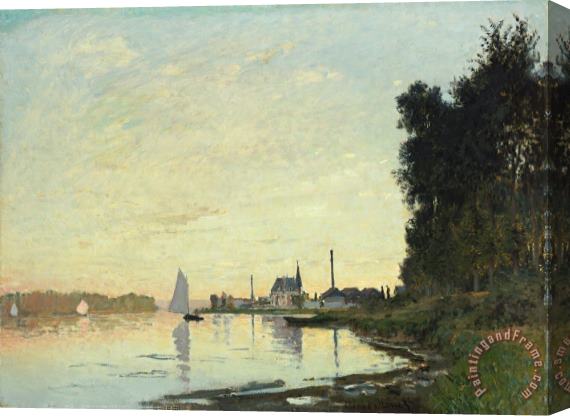 Claude Monet Argenteuil in Late Afternoon Stretched Canvas Print / Canvas Art