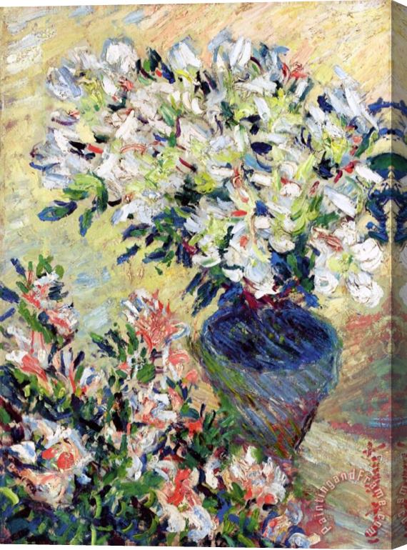 Claude Monet Azaleas Stretched Canvas Painting / Canvas Art
