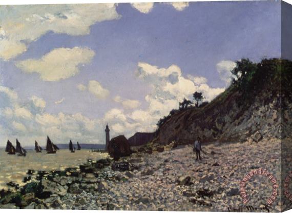 Claude Monet Beach at Honfleur Stretched Canvas Print / Canvas Art