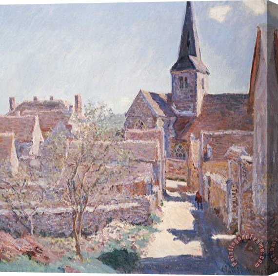 Claude Monet Bennecourt Stretched Canvas Print / Canvas Art