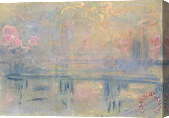 Claude Monet Charing Cross Bridge Stretched Canvas Print / Canvas Art