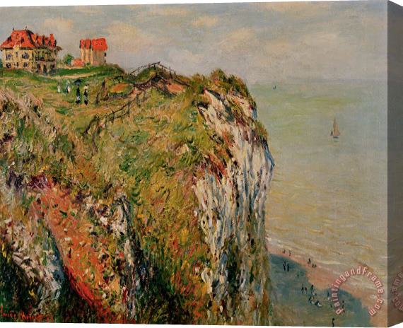 Claude Monet Cliff at Dieppe Stretched Canvas Print / Canvas Art