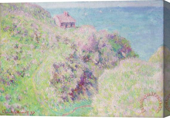 Claude Monet Customs House At Varengeville Stretched Canvas Print / Canvas Art