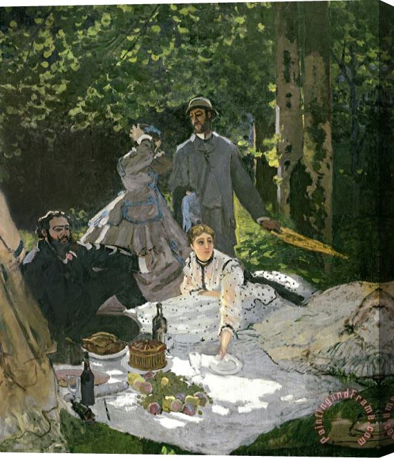 Claude Monet Dejeuner sur lHerbe Stretched Canvas Painting / Canvas Art