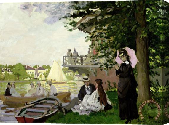 Claude Monet Garden House on the Zaan at Zaandam Stretched Canvas Print / Canvas Art