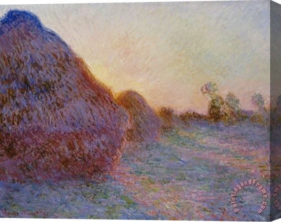 Claude Monet Haystacks Stretched Canvas Print / Canvas Art