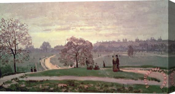Claude Monet Hyde Park Stretched Canvas Painting / Canvas Art
