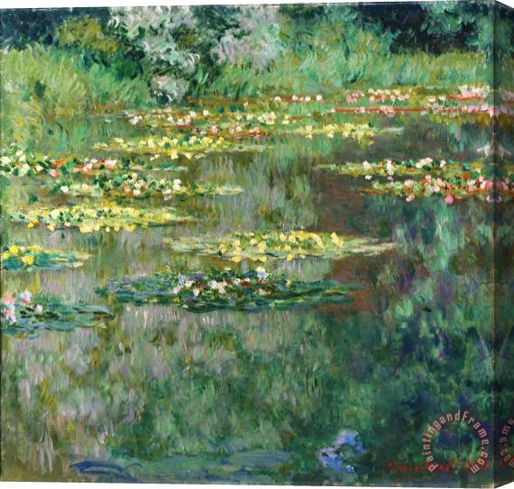 Claude Monet Le Bassin Des Nympheas Stretched Canvas Painting / Canvas Art