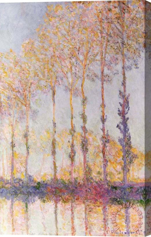 Claude Monet Poplars on the Banks of the Epte Stretched Canvas Print / Canvas Art