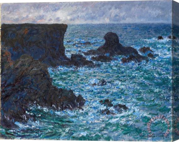 Claude Monet Rocks at Port Coton the Lion Rock Stretched Canvas Painting / Canvas Art