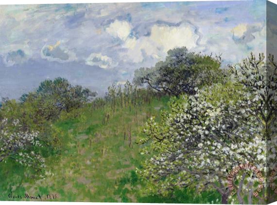 Claude Monet Spring Stretched Canvas Painting / Canvas Art