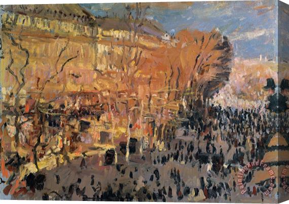 Claude Monet Study For The Boulevard Des Capucines Stretched Canvas Painting / Canvas Art