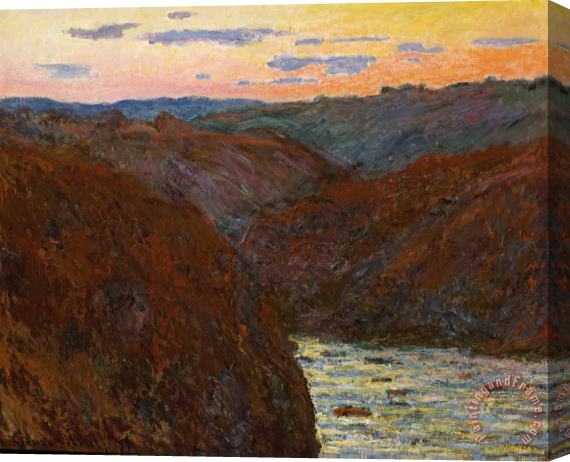 Claude Monet Sunset Stretched Canvas Print / Canvas Art
