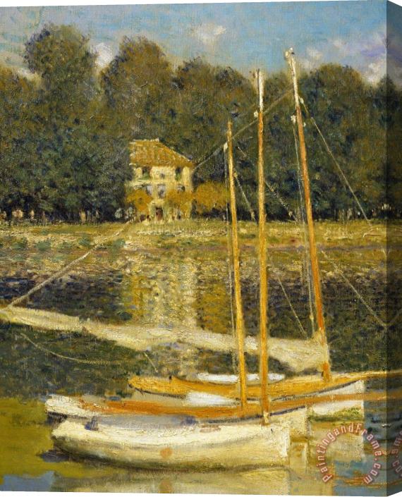 Claude Monet The Bridge At Argenteuil Stretched Canvas Painting / Canvas Art