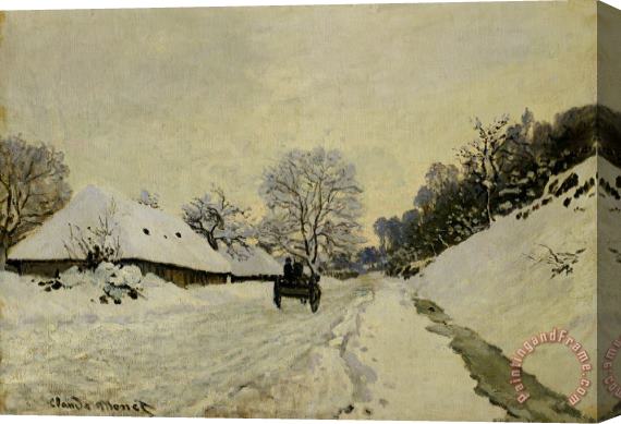 Claude Monet The Cart Stretched Canvas Print / Canvas Art