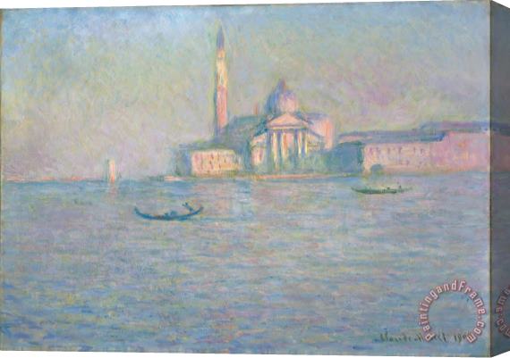Claude Monet The Church Of San Giorgio Maggiore Venice Stretched Canvas Print / Canvas Art