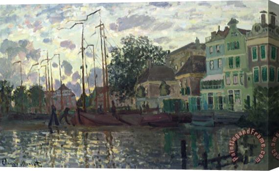 Claude Monet The Dam at Zaandam Stretched Canvas Painting / Canvas Art